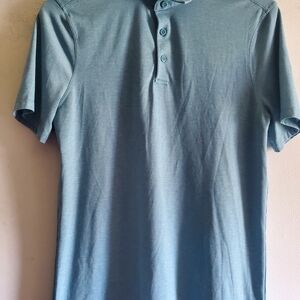 Lululemon Men's Blue Polo Shirt Size Medium